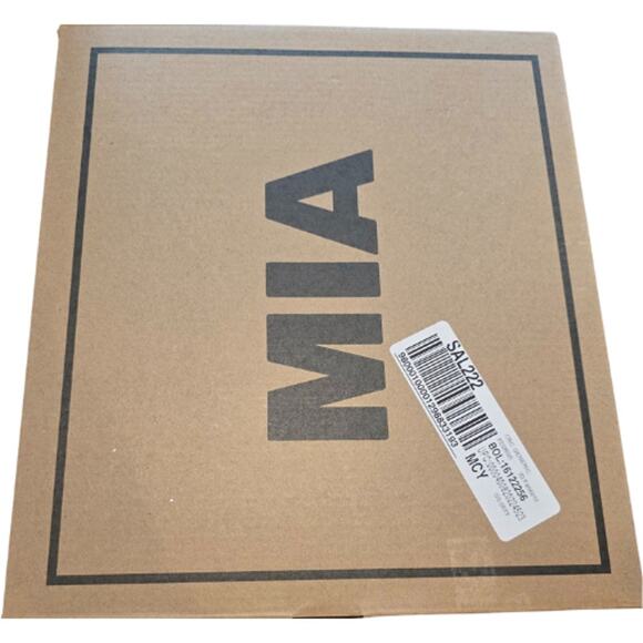 MIA Shoes Piana Block-Heel Rhinestone Knit Booties in Black NEW Size 6.5 - Picture 7 of 8